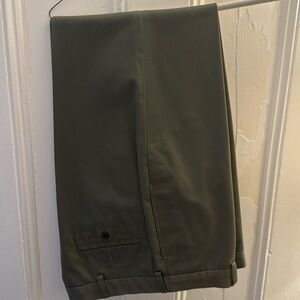 Men’s olive colored Brooks Brothers “Clark” dress pants size 35/30.